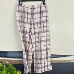 Maje White and Brown Plaid Men's Chinos